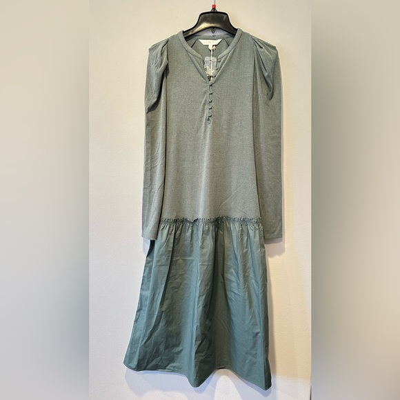Soft Joie Nova Midi Dress, silver pine. Size M - Picture 6 of 10